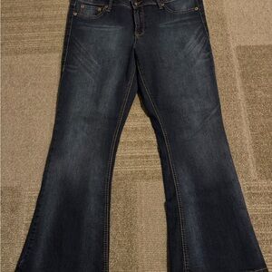 Torrid Blue Boot Cut Jeans with Classic Flare Mid-Rise